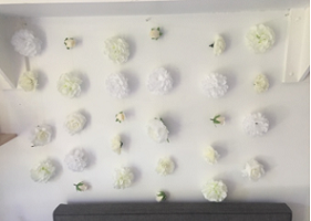 L.E.Academy DIY Flower wall by Miss Caitlin